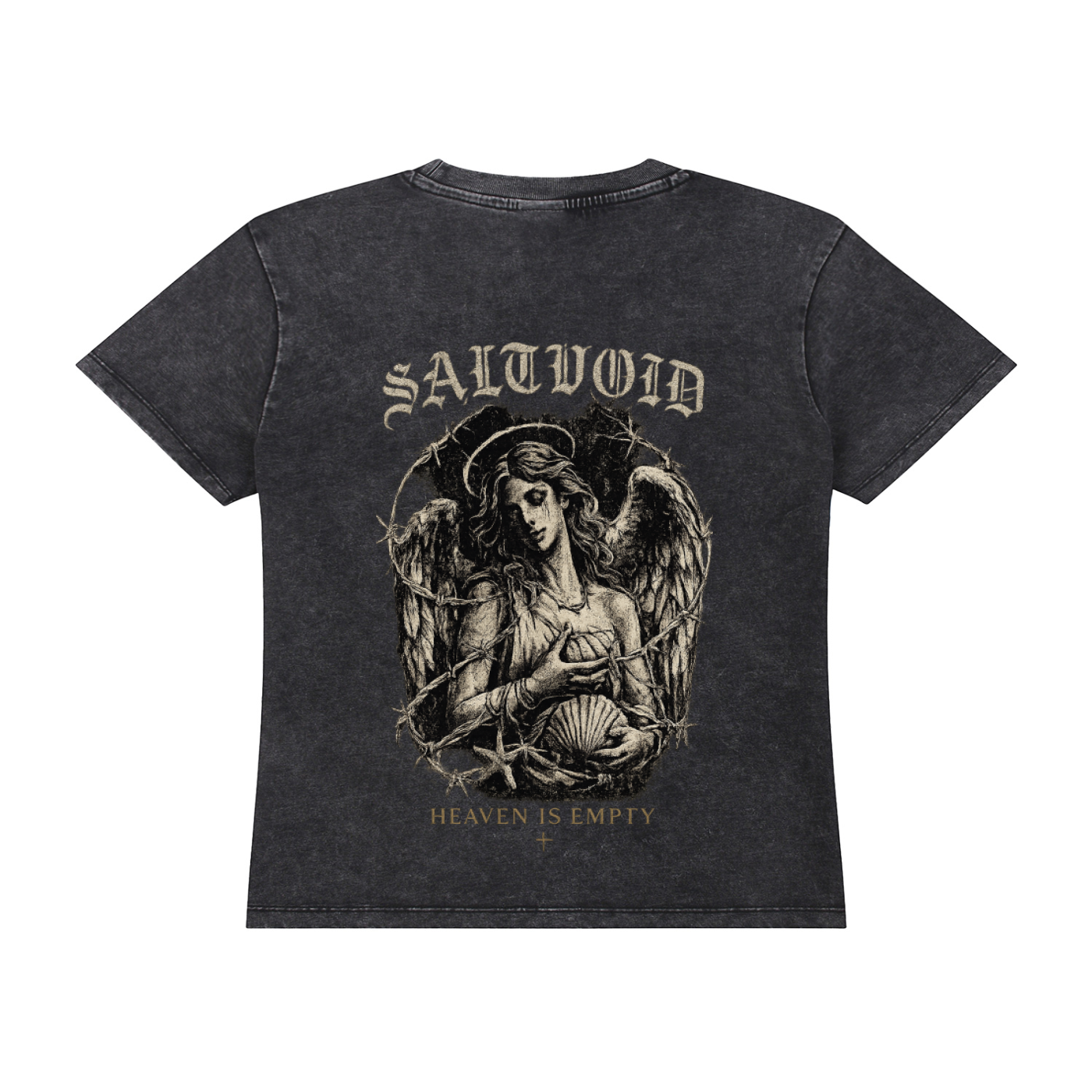 Vintage Wash Heaven is Empty Drop Shoulder T-shirt