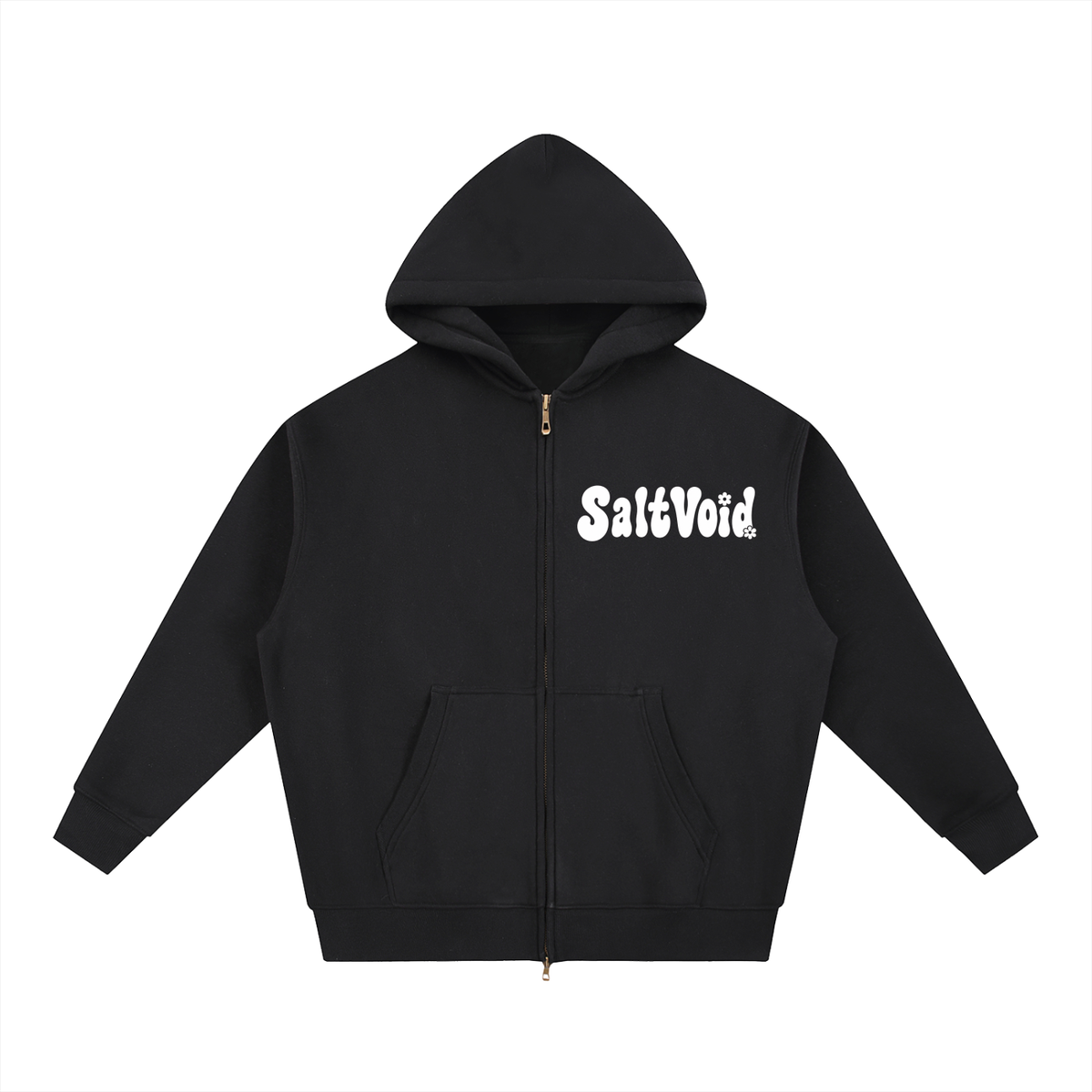 Mandala Oversized Fleece Zipped Hoodie