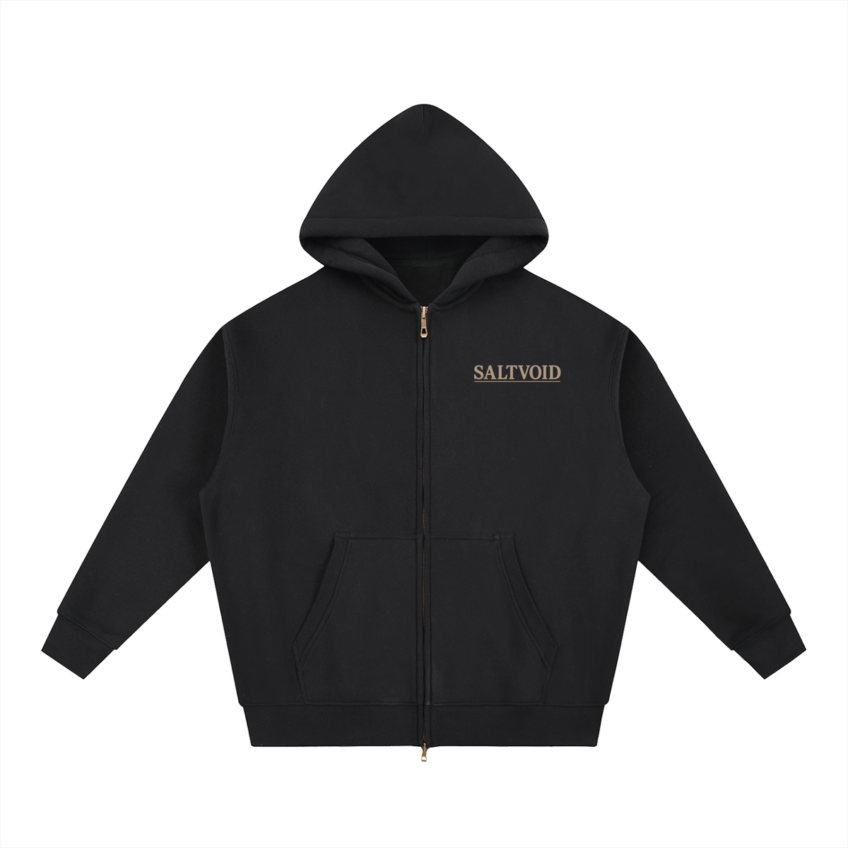 Full moon Oversized Fleece Zipped Hoodie