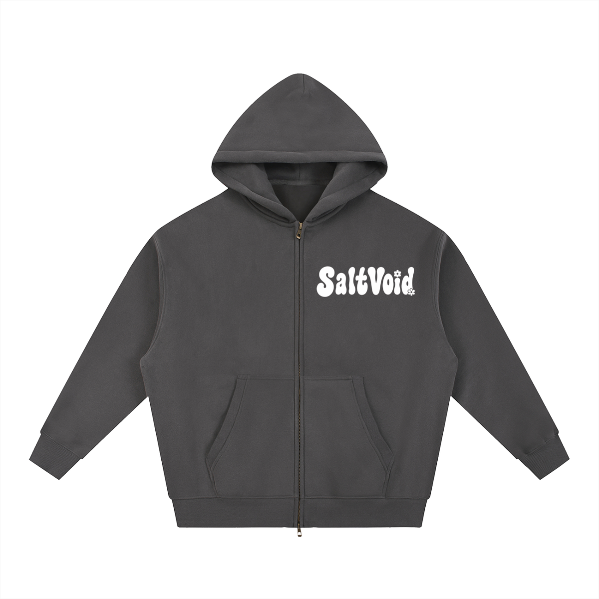 Mandala Oversized Fleece Zipped Hoodie