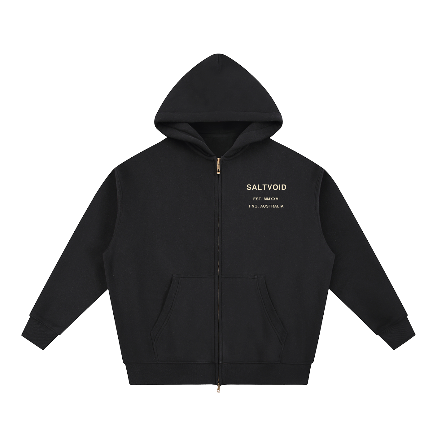 Built from Salt FNQ Oversized Unisex Fleece Zipped Hoodie