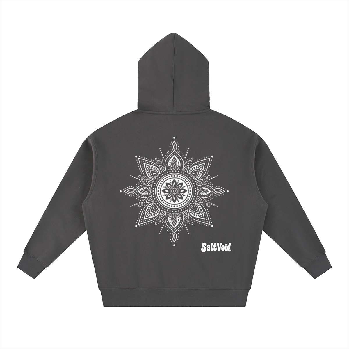 Mandala Oversized Fleece Zipped Hoodie