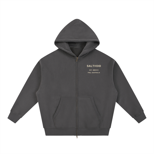 Built from Salt FNQ Oversized Unisex Fleece Zipped Hoodie
