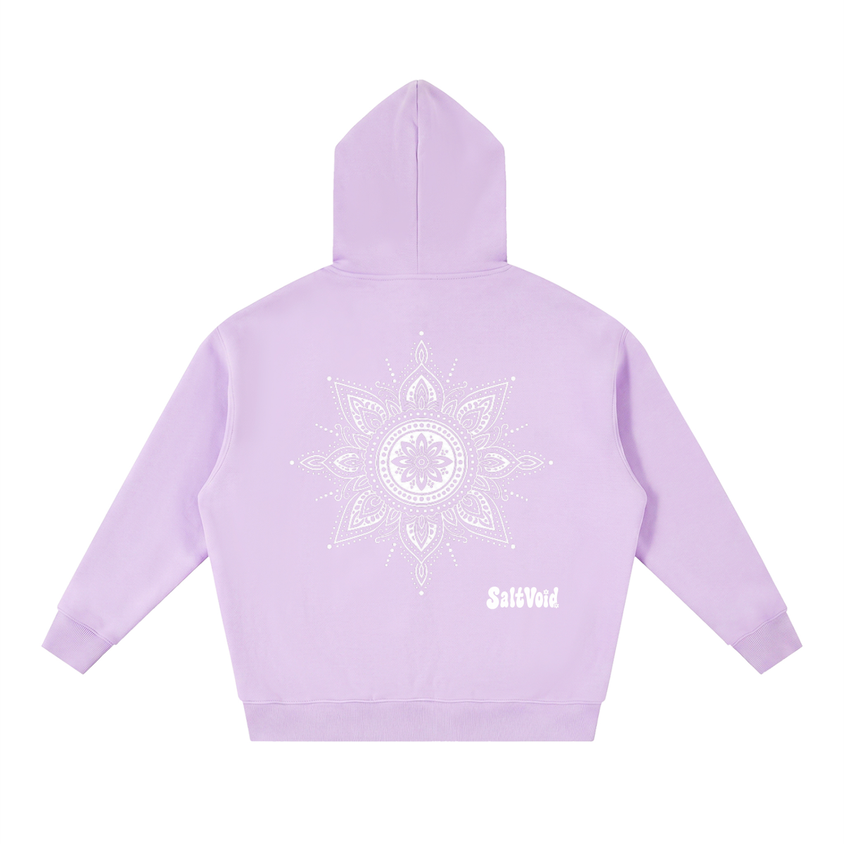 Mandala Oversized Fleece Zipped Hoodie