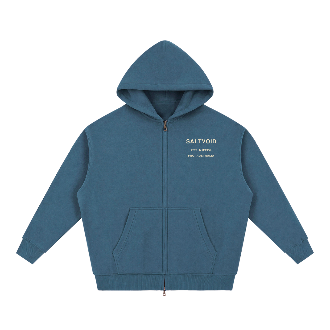 Built from Salt FNQ Oversized Unisex Fleece Zipped Hoodie