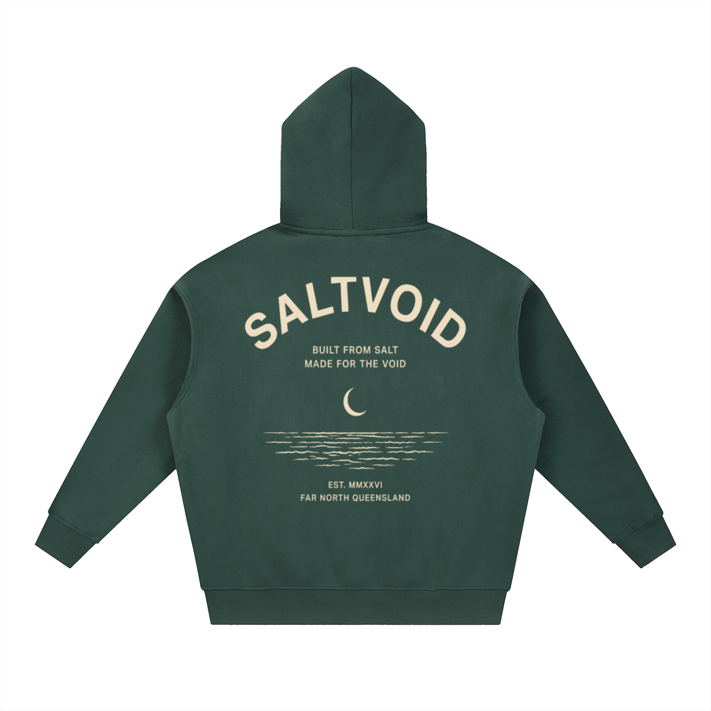 Built from Salt FNQ Oversized Unisex Fleece Zipped Hoodie