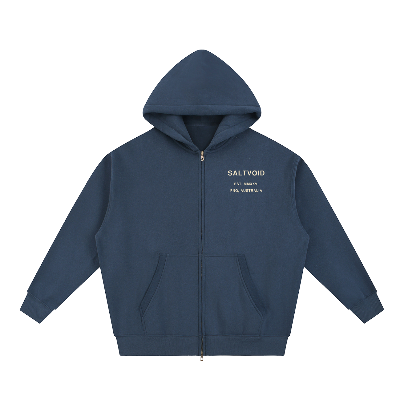Built from Salt FNQ Oversized Unisex Fleece Zipped Hoodie