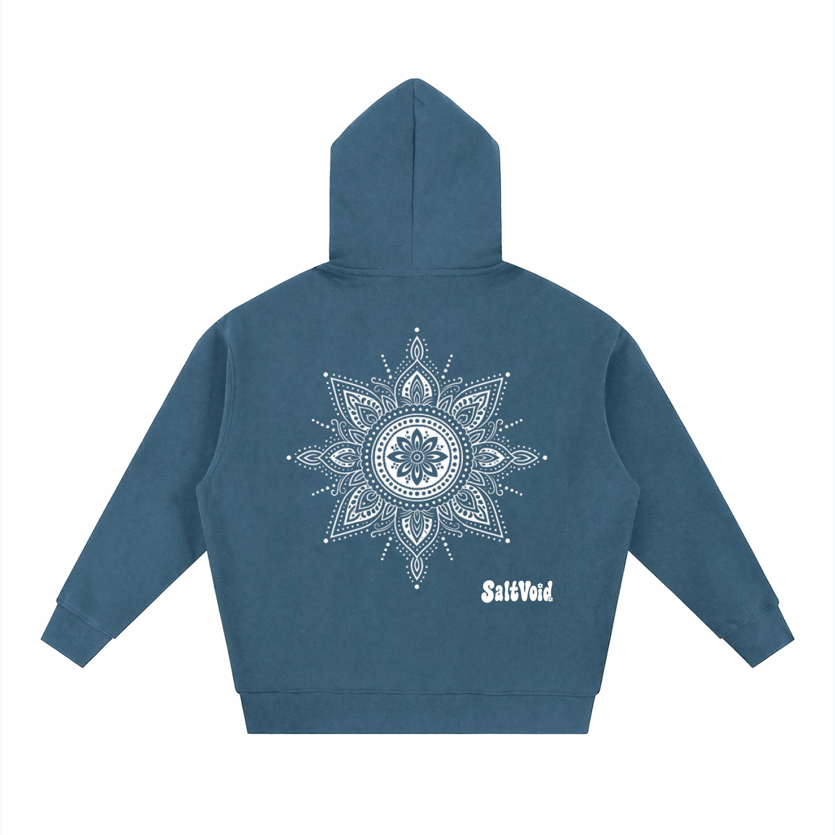 Mandala Oversized Fleece Zipped Hoodie