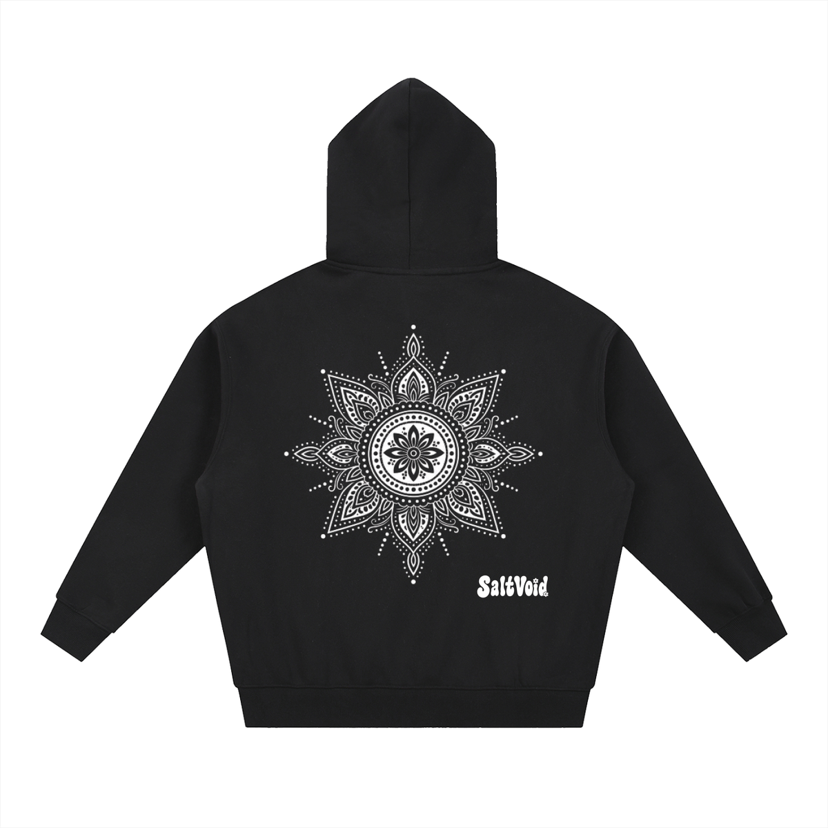 Mandala Oversized Fleece Zipped Hoodie