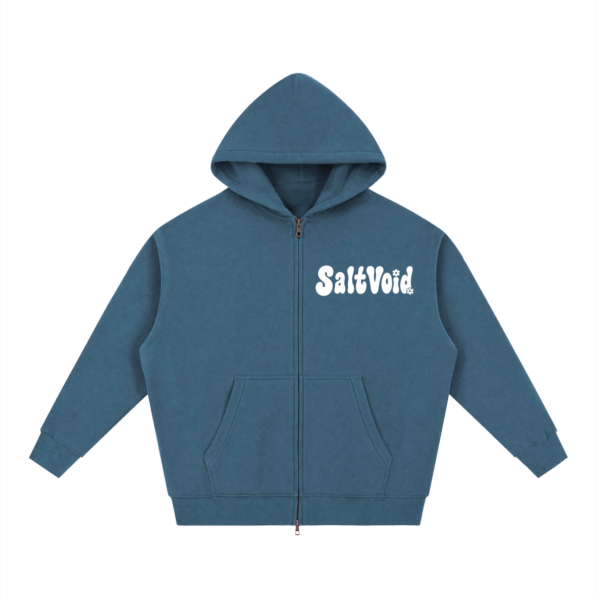 Mandala Oversized Fleece Zipped Hoodie