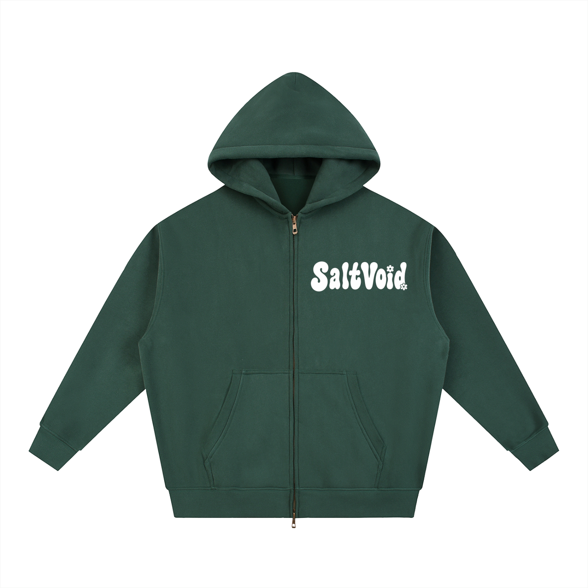 Mandala Oversized Fleece Zipped Hoodie