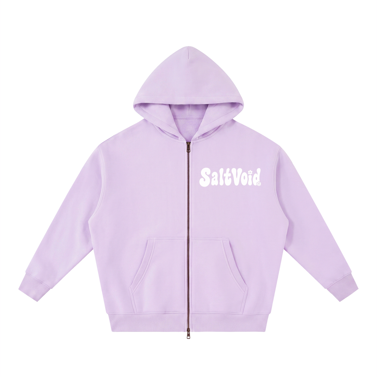 Mandala Oversized Fleece Zipped Hoodie
