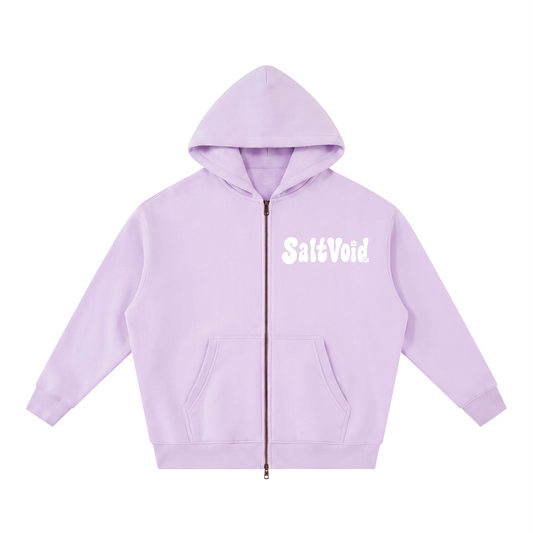 Mandala Oversized Fleece Zipped Hoodie