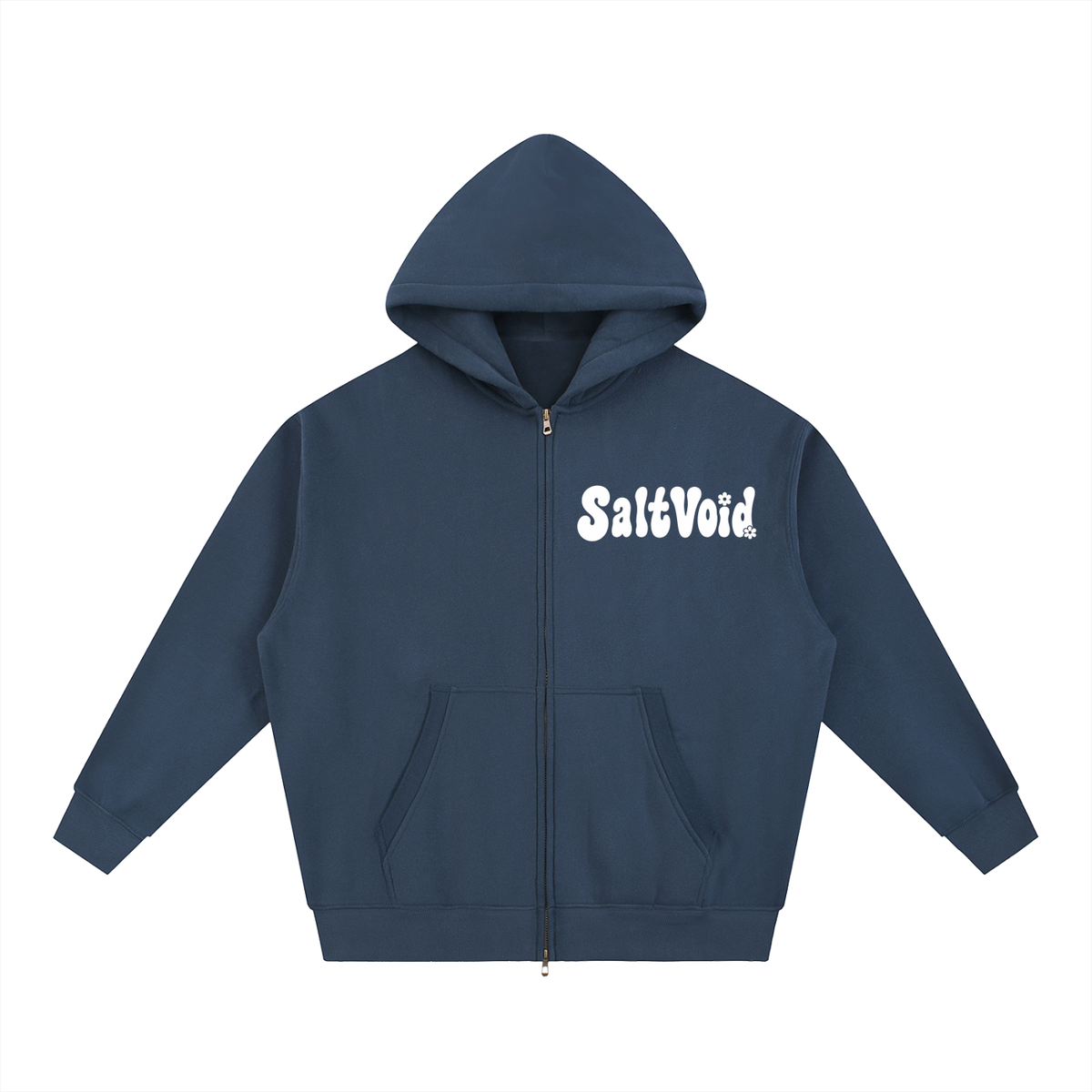 Mandala Oversized Fleece Zipped Hoodie